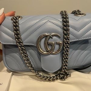 Gorgeous Pastel Blue Gucci Marmont Mini